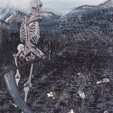 XIII La Mort, 50x70cm, Collage on canvas, 2021