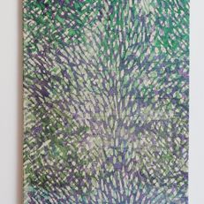 Impression, 50x70cm, Woodprint on canvas
