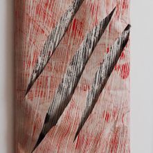 3 d'épée, 50x70cm, Collage and Print on canvas, 2022